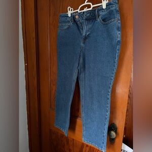 Classic Blue Talbots Women’s Slim Straight Ankle jean. Size 8P